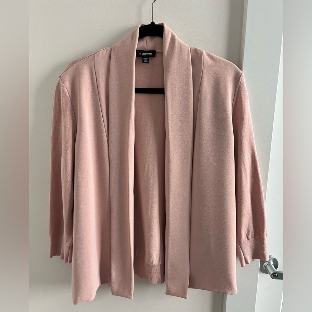 Le Chateau soft pink cardigan/blazer